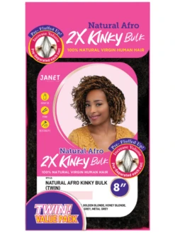 Janet Collection 100% Human Hair 2X NATURAL AFRO KINKY Bulk (TWIN) -Wig Shop 3 8f49e502 0bbe 4a70 8137 1fcd4f3d59f2 1