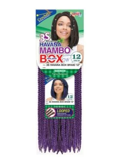 JANET COLLECTION 3S HAVANA BOX BRAID (10, 12, 14, 18, 24 Inches) -Wig Shop 3s havana box braid 12