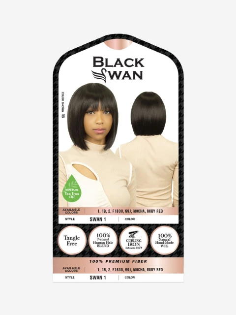 R&B Collection Black Swan Blended Human Hair Wig - SWAN 1 3 R&B Collection Black Swan Blended Human Hair Wig - SWAN 1