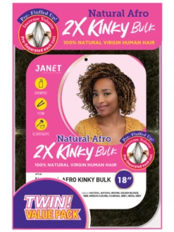 Janet Collection 100% Human Hair 2X NATURAL AFRO KINKY Bulk (TWIN) -Wig Shop 5 84296767 5d96 4399 aca5 430e262a4070 1