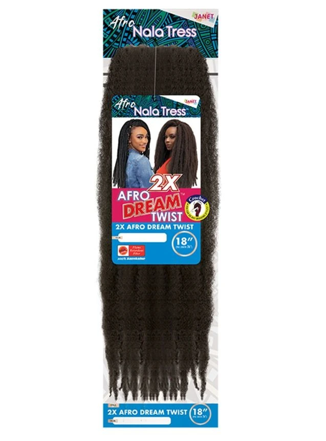 Janet Collection Nala Tress 2X AFRO DREAM TWIST Crochet Braid 18 8 Janet Collection Nala Tress 2X AFRO DREAM TWIST Crochet Braid 18 - Image 6