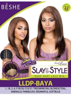 Beshe Heat Resistant Lady Lace Slay And Style Deep Part Lace Wig - LLDP BAYA -Wig Shop baya4 2028 detail
