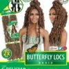 Beshe Feather Lite 2X BUTTERFLY LOCS Crochet Braid 18 C.BFLY218 -Wig Shop bfly1m