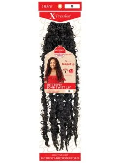 Outre Synthetic X-Pression BUTTERFLY BOMB TWIST Crochet Braid 18 7 Outre Synthetic X-Pression BUTTERFLY BOMB TWIST Crochet Braid 18 -Wig Shop but3m