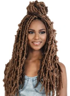Motown Tress 2X BUTTERFLY FAUX LOCS Crochet Braid 18