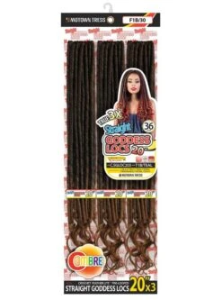 Motown Tress 3X STRAIGHT GODDESS LOCS Crochet Braid 20 -Wig Shop c.sgloc2033m