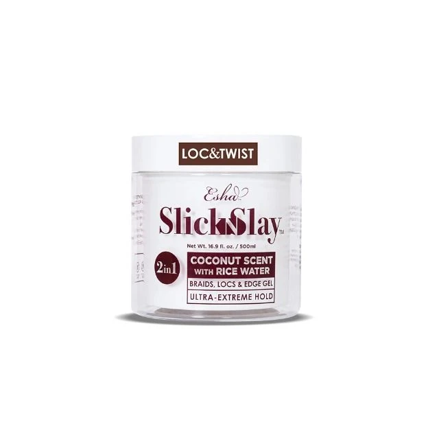 Esha Slick N Slay Loc & Twist + Edge Gel 500ML (Coconut Scent) 2 Esha Slick N Slay Loc & Twist + Edge Gel 500ML (Coconut Scent)