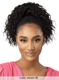 Outre Pretty Quick Wet & Wavy Pony Ponytail - DEEP TWIST CURL 12