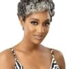 Outre Fab & Fly Gray Glamour 100% Human Hair Wig - DINA -Wig Shop dina3m