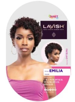 Janet Collection Lavish 100% Virgin Human Hair Wig - EMILIA -Wig Shop emilia7m