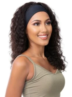 Its A Wig Wet And Wavy Human Hair Wig - HEADBAND 1 -Wig Shop headband12m 2