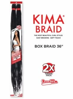 Harlem 125 Kima 2X BOX BRAID 36 Crochet Braid -Wig Shop kbo365m