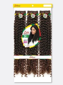 Vivica A Fox Zulu Braid 3x Latch Hook Water Wave 22" Crochet Braids -Wig Shop lhww22 3x1m