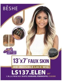Beshe Premium Synthetic 13x7 HD Invisible Faux Skin Lace Wig 14 Beshe Premium Synthetic 13x7 HD Invisible Faux Skin Lace Wig -Wig Shop ls137.elen6m