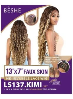 Beshe Premium Synthetic 13x7 HD Invisible Faux Skin Lace Wig 14 Beshe Premium Synthetic 13x7 HD Invisible Faux Skin Lace Wig -Wig Shop ls137.kimi6m