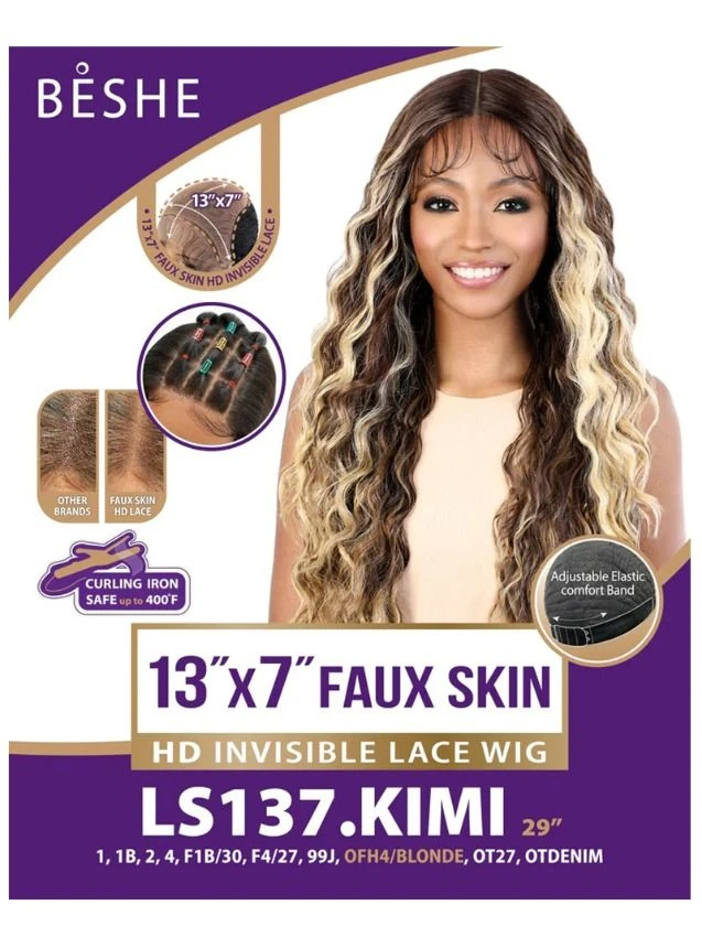 Beshe Premium Synthetic 13x7 HD Invisible Faux Skin Lace Wig 9 Beshe Premium Synthetic 13x7 HD Invisible Faux Skin Lace Wig - Image 7