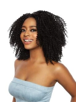 Mane Concept Mega Brazilian 4A SPRINGY COILS Clip In Hair 9pc -Wig Shop mbc4a1m