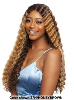 Mane Concept Melanin Queen HD Crimp Human Hair Blend Lace Wig - JOAN CRIMP -Wig Shop mlcp2111m
