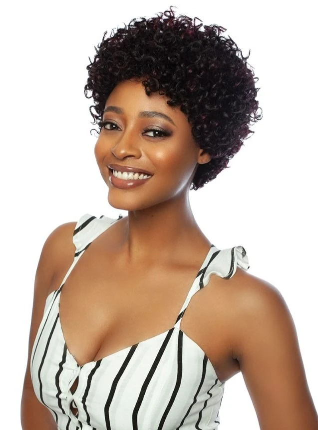 Mane Concept Melanin Queen Full Wig - WATER COIL FULL BANG 4 Mane Concept Melanin Queen Full Wig - WATER COIL FULL BANG - Image 2