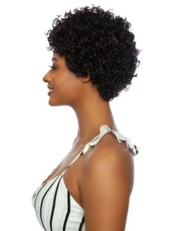 Mane Concept Melanin Queen Full Wig - WATER COIL FULL BANG 8 Mane Concept Melanin Queen Full Wig - WATER COIL FULL BANG -Wig Shop mlh1052m