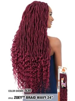 Model Model Synthetic - Crochet Zoey Braid Wave (24 Inch)