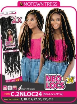 Motown Tress 2X NEO LOCS Crochet Braid 24