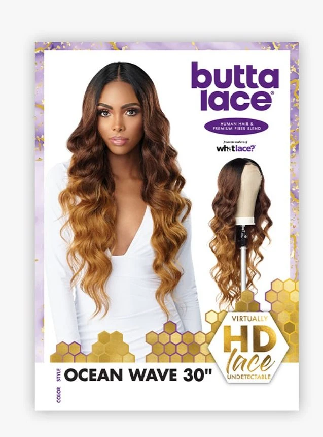 Sensationnel Human Hair Blend HD Butta Lace Front Wig - OCEAN WAVE 30 7 Sensationnel Human Hair Blend HD Butta Lace Front Wig - OCEAN WAVE 30 - Image 5