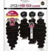 Mane Concept Pristine 11A NEW CRIMP Weave 3PCS With HD 4x4 Lace Closure (PEW4403)