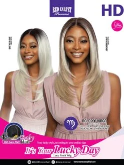 Mane Concept Red Carpet 4" Deep Pre-Plucked Part HD Lace Front Wig - VIRGO