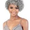 Motown Tress Human Hair Silver Gray Hair Collection Wig - SH.FIT -Wig Shop sh.fit5m