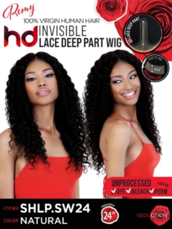 Seduction Remy Human Hair HD Invisible Lace Deep Part Wig - SHLP.SW24