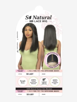 R&B Collection So Natural Blended Human Hair HD Lace Wig - SO-LADY 7 R&B Collection So Natural Blended Human Hair HD Lace Wig - SO-LADY -Wig Shop so lady3m