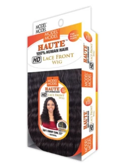 Model Model Haute 100% Human Hair HD Lace Frontal Wig - SOFT CRIMP CURL 22" -Wig Shop soft crimp curl 223m