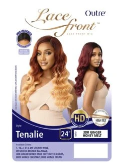 Outre Premium Synthetic HD Transparent Swiss Lace Front Wig - -Wig Shop tenalie5m 1