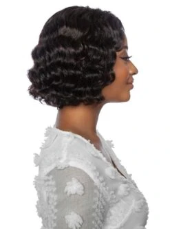 Mane Concept Trill 100% Unprocessed Human Hair HD Lace Front Wig - ROTATE PART OCEAN WAVE 10" -Wig Shop tr2022m