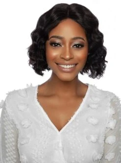 Mane Concept Trill 100% Unprocessed Human Hair HD Lace Front Wig - ROTATE PART OCEAN WAVE 10"