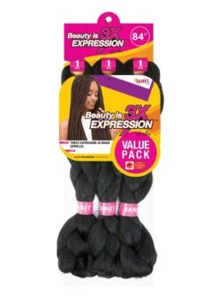 JANET COLLECTION EXPRESSION 3X BRAID (AFRELLE:KN) -Wig Shop triple expression 3x braid afrelle 1