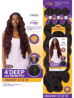 Outre Premium Purple Pack Brazilian Boutique Weave - VIRGIN BODY 26" 28" 30" 9 Outre Premium Purple Pack Brazilian Boutique Weave - VIRGIN BODY 26" 28" 30" -Wig Shop virgin body4m