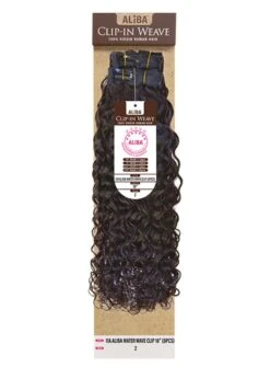 Janet Collection 100% Virgin Human Hair 11A Aliba WATER WAVE Clip-In Weave 8pc